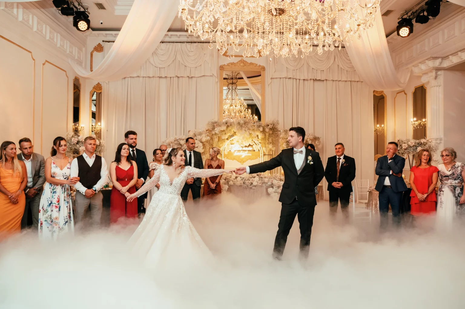 Kasia i Radek — taniec pana młodego na parkiecie.