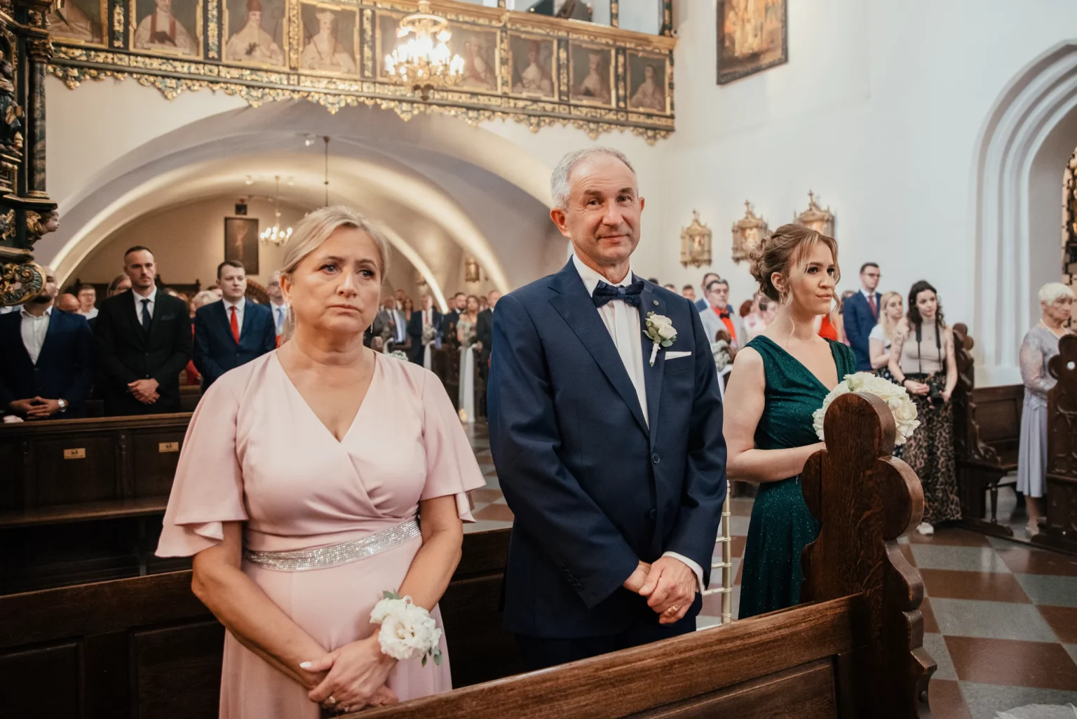 Paulina i Rafał — goście podczas ceremonii.